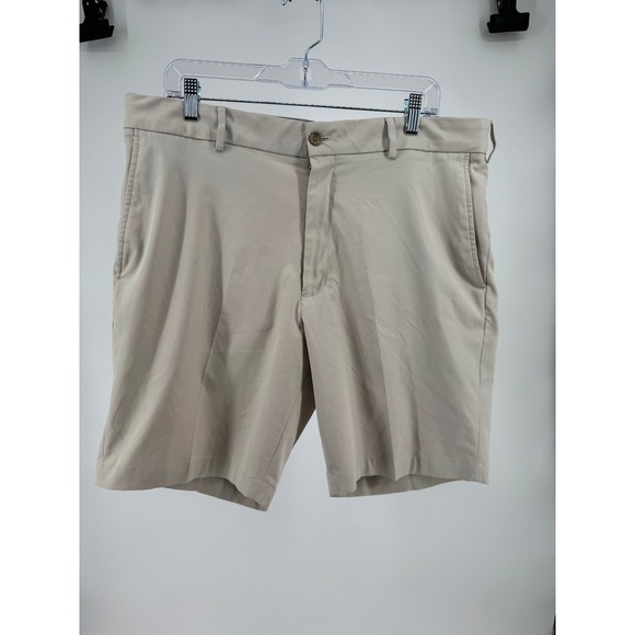 Walter Hagen Other - Walter Hagen Mens Golf Shorts Khaki Tan Flat Front Performance MGA14411 Size 38